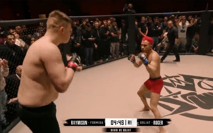 MMA: ao estilo ‘Davi x Golias’, brasileiro de 57kg finaliza gigante espanhol de 120kg; veja como foi