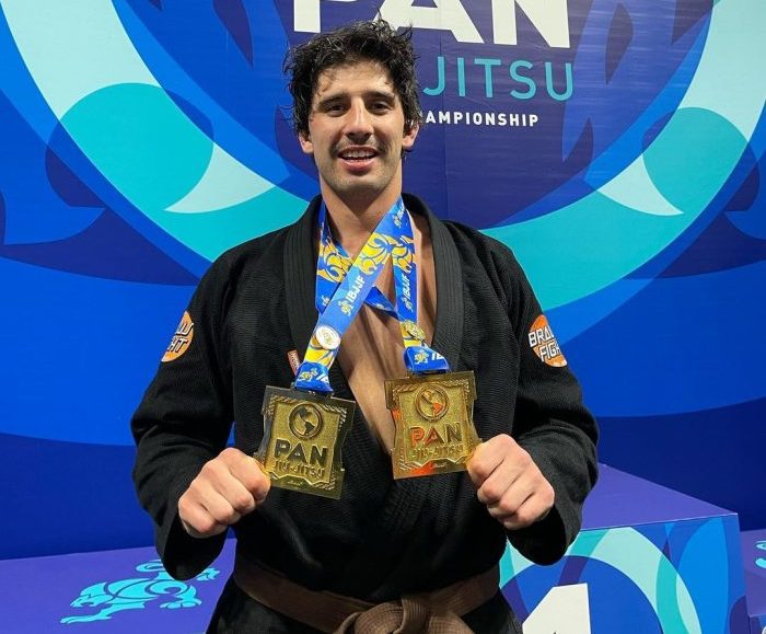 Nicholas Maglicic foi o destaque da Atos entre os faixas-marrom (Foto IBJJF)