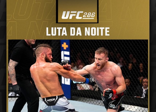 Após batalha ‘insana’ no UFC 286, Gaethje e Fiziev lideram premiações e faturam mais de R$ 260 mil