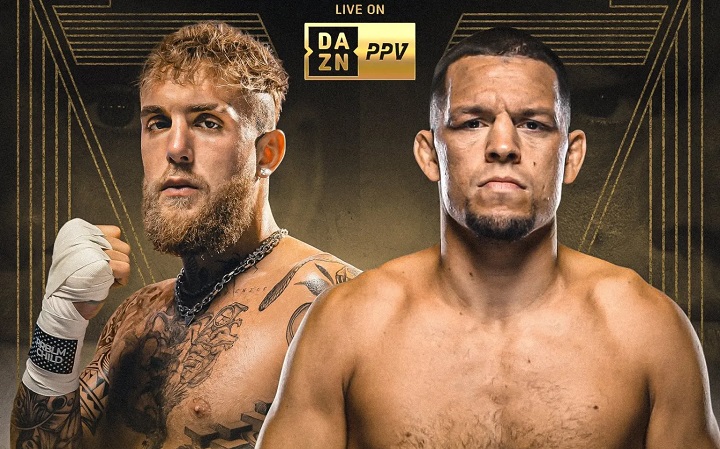 Jake Paul e Nate Diaz vão se enfrentar em duelo de Boxe no mês de agosto (Foto: Reprodução/Twitter)