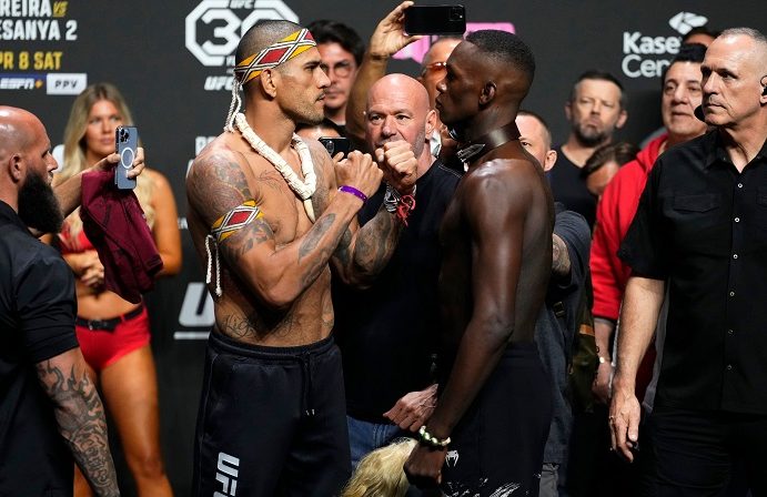UFC 287: na ‘revanche mais aguardada do ano’, Poatan e Adesanya disputam cinturão dos médios