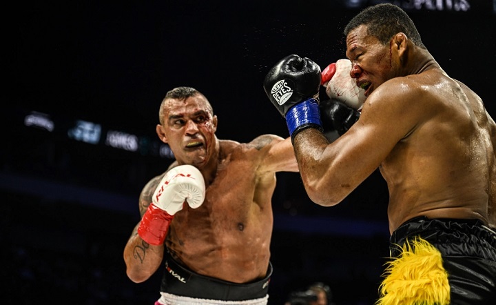 Vitor Belfort venceu Ronaldo Jacaré por decisão unânime no Gamebred Boxing 4 (Foto: Divulgação/Gamebred Boxing)