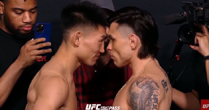 Song Yadong e Ricky Simón vão fazer o main event da edição (Foto: Reprodução/UFC)