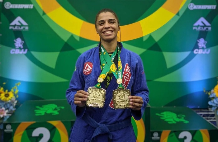 Brasileiro de Jiu-Jitsu 2023: João Victor e Luandra Barbosa conquistam ouro duplo na faixa-azul