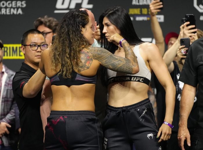 Amanda Nunes vai defender cinturão peso-galo contra Irene Aldana na luta principal do UFC 289 (Foto Jeff Bottari/Zuffa LLC via Getty Images)