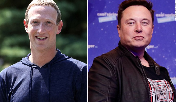 Possível duelo entre Mark Zuckerberg e Elon Musk vem atraindo bastante repercussão (Foto: Reprodução)