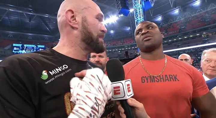 Aguardado duelo de Boxe entre Francis Ngannou e Tyson Fury pode estar próximo de ser oficializado (Foto: Reprodução)