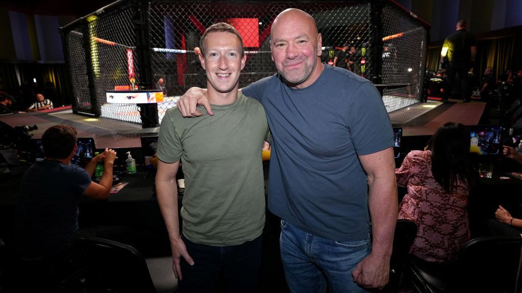 Ao lado de campeões do UFC, Mark Zuckerberg apresenta físico impressionante: ‘Negócio sério’