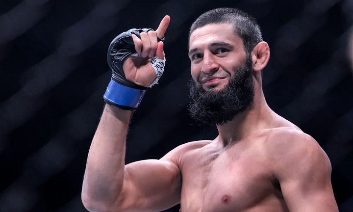 Khamzat Chimaev se colocou à disposição para ajudar a Palestina na guerra contra Israel (Foto: Divulgação/UFC/AFP)