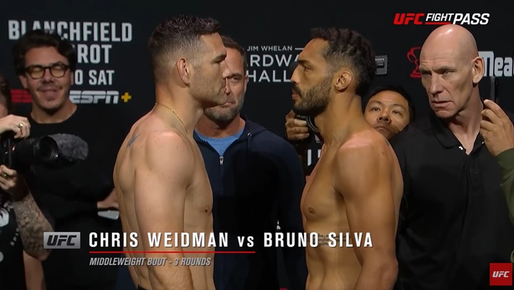 Bruno Blindado vai enfrentar o ex-campeão Chris Weidman no card principal (Foto: Reprodução/UFC)