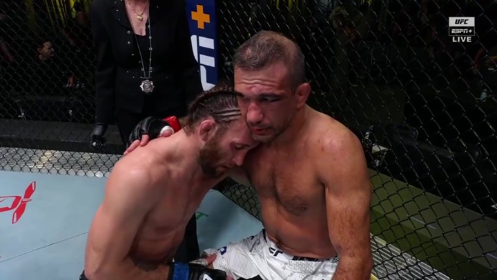 Em ação no UFC Vegas 91, brasileiro Rani Yahya foi nocauteado por Victor Henry (Foto: Reprodução/UFC)