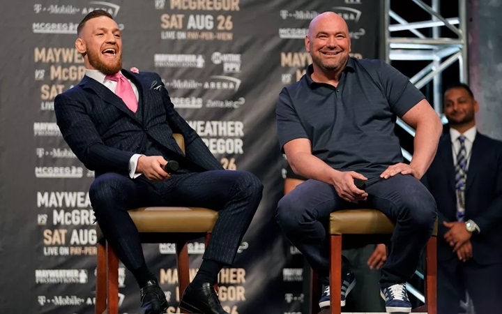Por McGregor, Dana repete tática de ‘May-Mac’ e promete produção histórica para o UFC 303