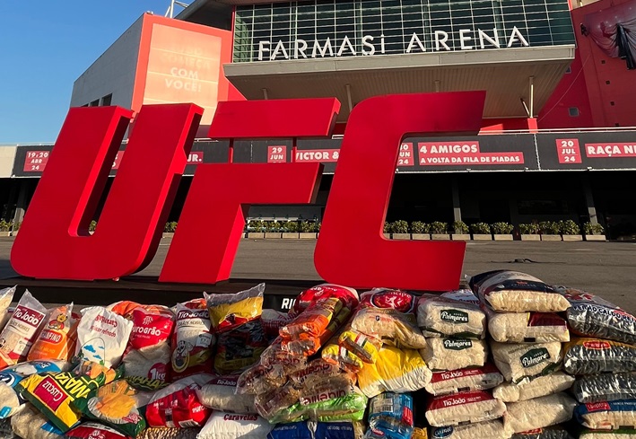 Doações de alimentos na pesagem do UFC Rio serão enviados para o Rio Grande do Sul; confira