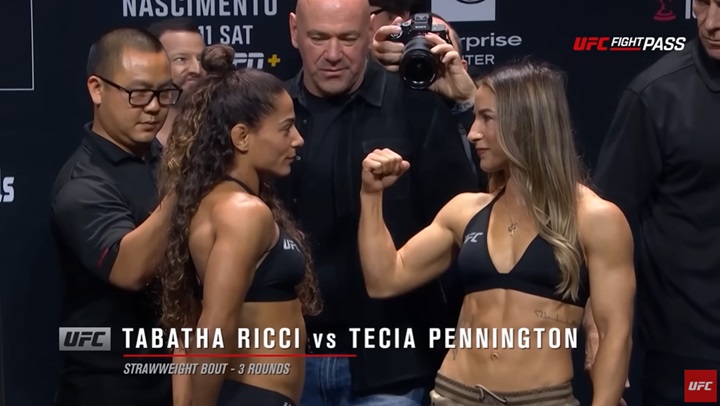 Tabatha Ricci terá a experiente Tecia Pennington pela frente no card preliminar (Foto: Reprodução/UFC)