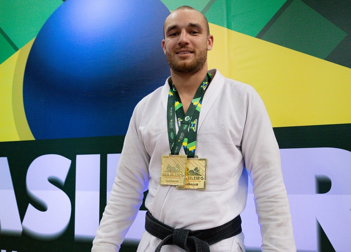 Faixa-preta Lucas Amorim brilhou com ouro duplo (Foto Dai Bueno / @daitatame)
