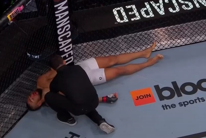 Volkan Oezdemir nocauteou Johnny Walker de forma brutal no UFC Arábia Saudita (Foto: Reprodução)