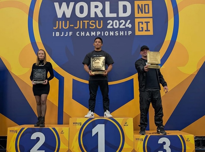 Atos brilhou entre as equipes no adulto masculino e feminino (Foto IBJJF)