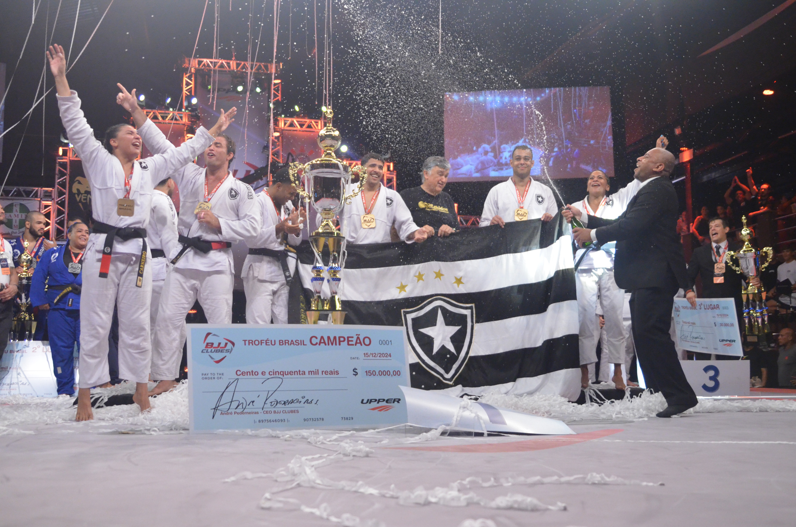 Botafogo domina Cruzeiro na grande final do BJJ Clubes 2024 e conquista título; veja como foi