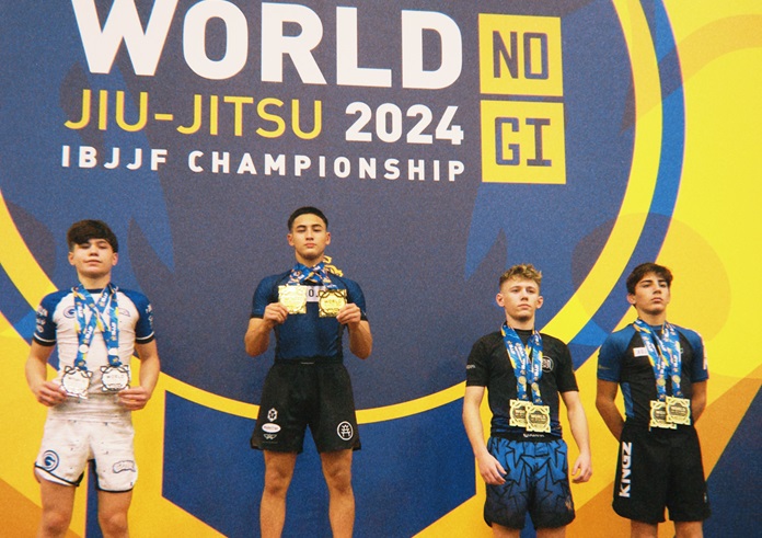 Ricardo Yoshito celebra temporada e desfecho com ouro duplo no Mundial No-Gi