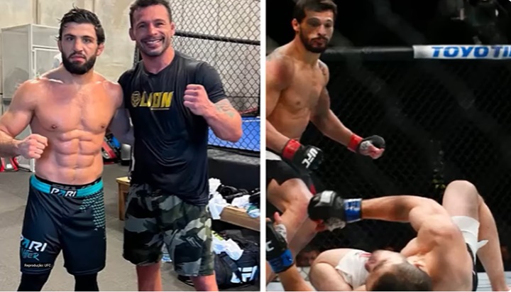 Pegou dicas? Tsarukyan treina com brasileiro que nocauteou Makhachev no UFC; saiba mais