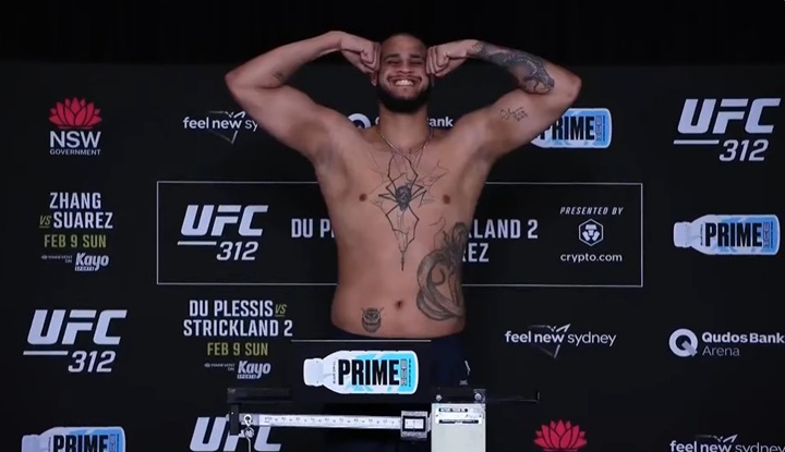 talisson teixeira ufc 312 pesagem