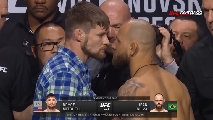 Bryce Mitchell fica em choque após latidos de Jean Silva em coletiva e diz: ‘Legião de demônios’