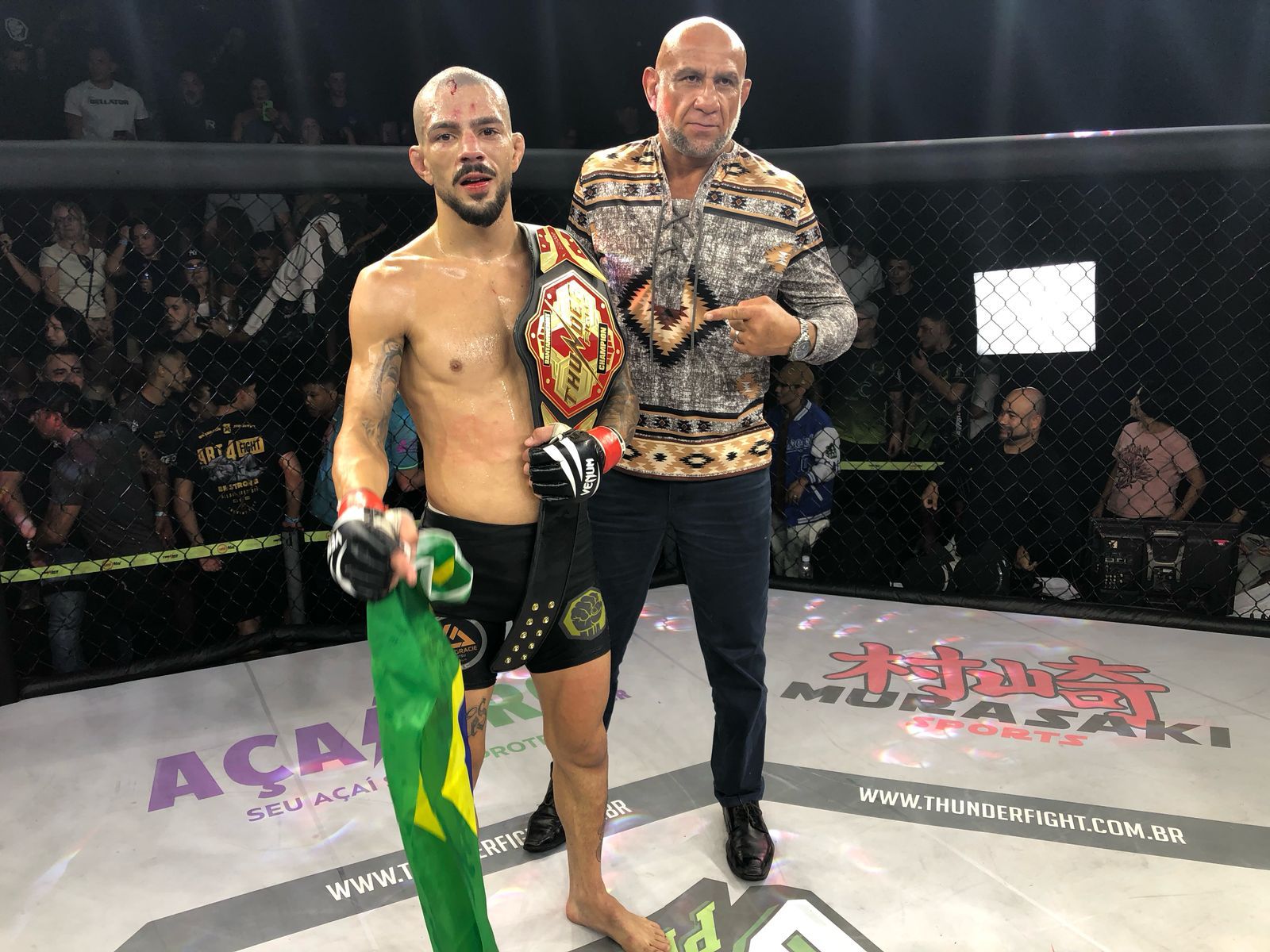 Thunder Fight 48: Arthur Portes derrota boliviano e conquista cinturão no peso-galo