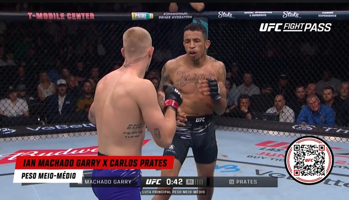 Carlos Prates lamenta derrota para Ian Garry no UFC Kansas e promete: ‘Vou voltar mais forte’