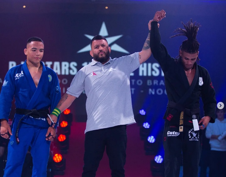 BJJ Stars 15: Mica Galvão volta a dar show, vence GP sem quimono e fatura R$ 100 mil; confira 3 Meyram Maquine superou Diogo Reis por 11 a 0 nos pontos (Foto: Divulgação/BJJ Stars)