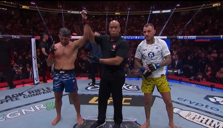 Beneil Dariush venceu Renato Moicano por decisão unânime no UFC 317 (Foto: Reprodução/UFC)