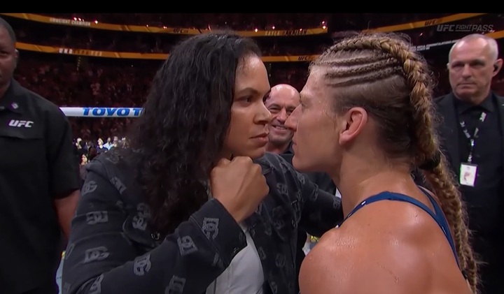 Amanda Nunes garante ‘não estar impressionada’ com Kayla no UFC: ‘Fez o que deveria fazer’
